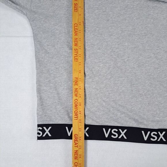 Victoria’s Secret Sport VSX Sweater Shirt Womens Medium Gray Longsleeve - Picture 10 of 11